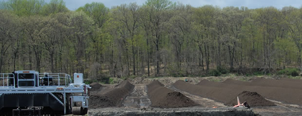 image Windrows at a Compost Site