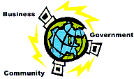 Business, Government and Community Working Together.