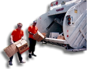 We will pick your corrugated up at the curbside.