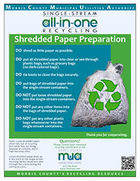 mcmua single stream recycling program shreading flyers
