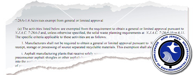 Image NJDEP Recycling Exemptions