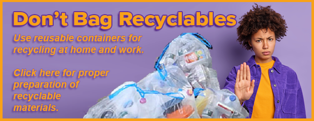 image of Don't Bag Recycling message