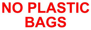 image of decal No Plastic Bags
